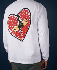 Scribble heart long sleeve