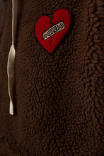 Load image into Gallery viewer, Brown sherpa hoodie