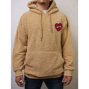 Sherpa fleece hoodie