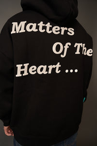 Oversized Heart Patch Hoodie