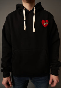 Oversized Heart Patch Hoodie